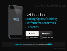 Tablet Screenshot of instacoach.com